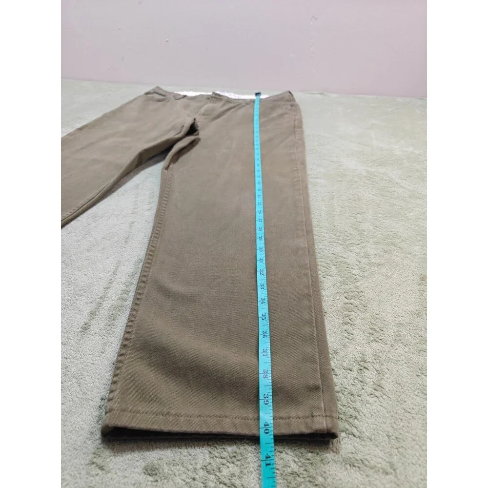 Lands End Traditional Fit Pants Mens 38 Brown 100% Cotton 5 Pocket Corduroy 38x2